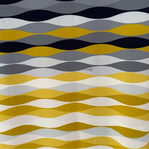 Trina Turk Mod Sheath Dress Sz 2 Multicolor Op Art Retro 60s - Picture 9 of 11